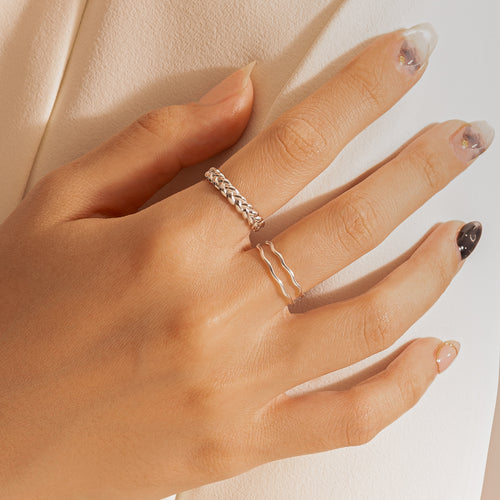 خاتم فضة عضوي