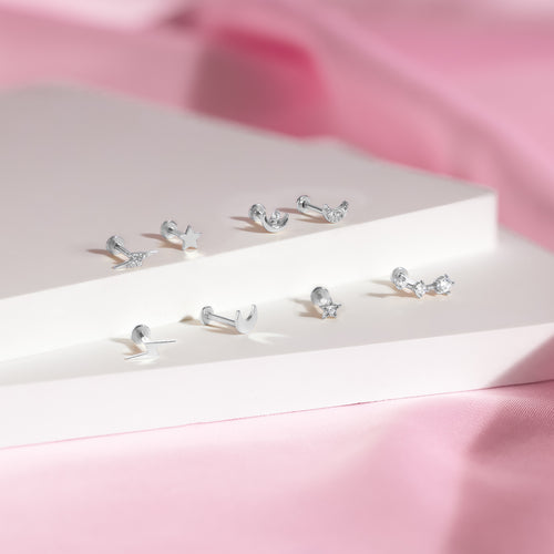 Color:White Gold
Option:Single
Option:Pair