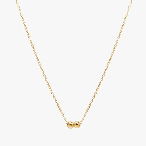 Gepersonaliseerde kralenketting goud