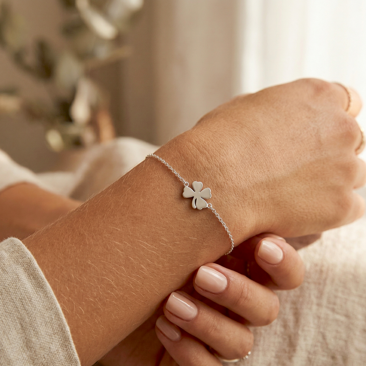 30s　スウィートハートジュエリー　シャムロック　シルバー　クローバー　四葉 シャムロッククローバーブレスレット – J&CO Jewellery