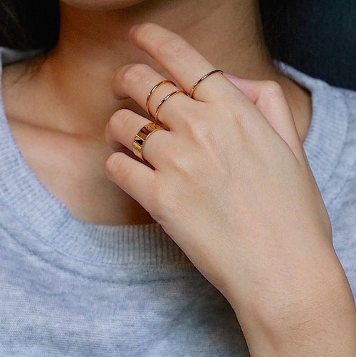 Tynn stablebar ring gull