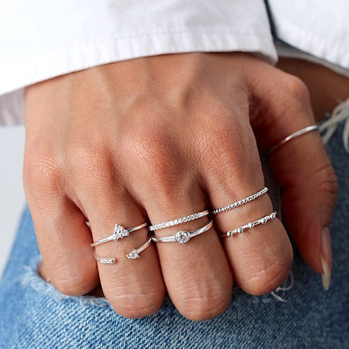 Eternity CZ Ring Sølv