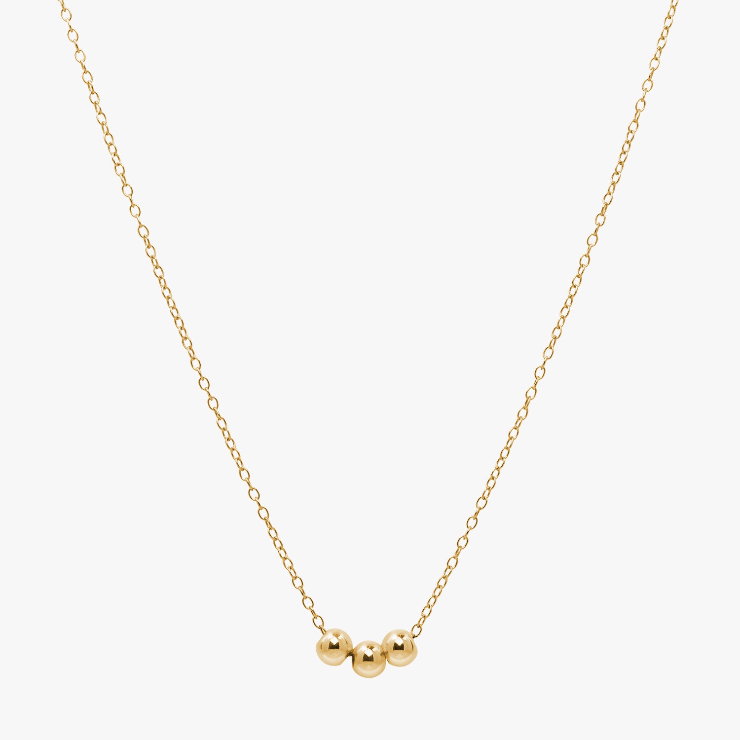 Gepersonaliseerde kralenketting goud