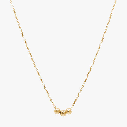 Gepersonaliseerde kralenketting goud