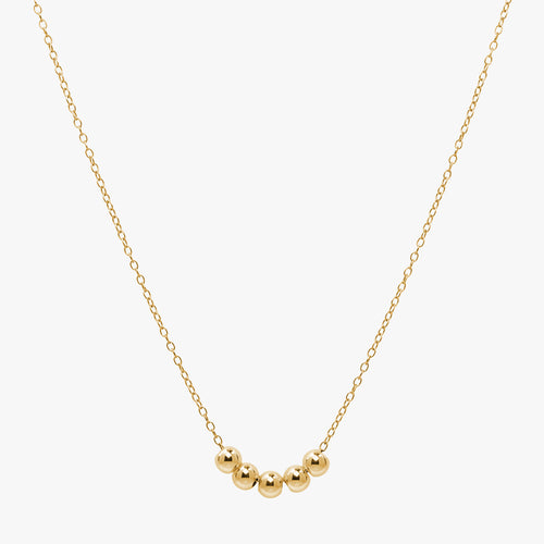 Gepersonaliseerde kralenketting goud
