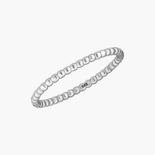 Blasenkugellring Silber