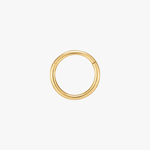 Kirurgisk stål hengslet clicker-ring 8mm