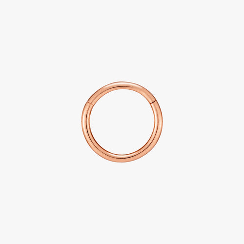 Kirurgisk stål hengslet clicker-ring 8mm