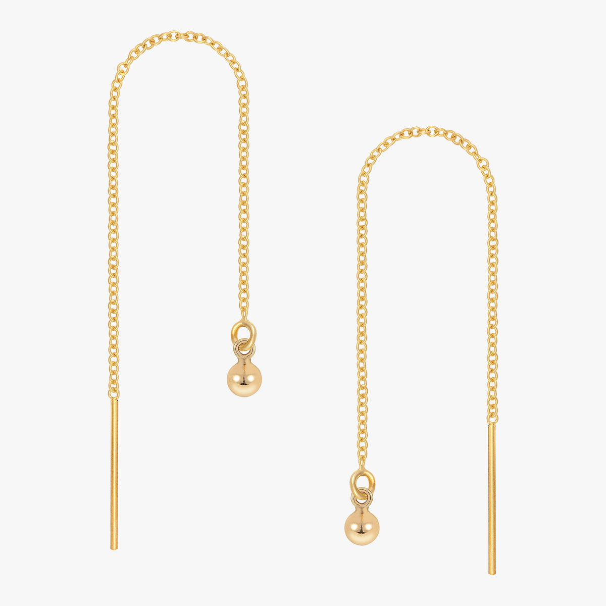 Mini Ball Ear Threader – J&CO Jewellery