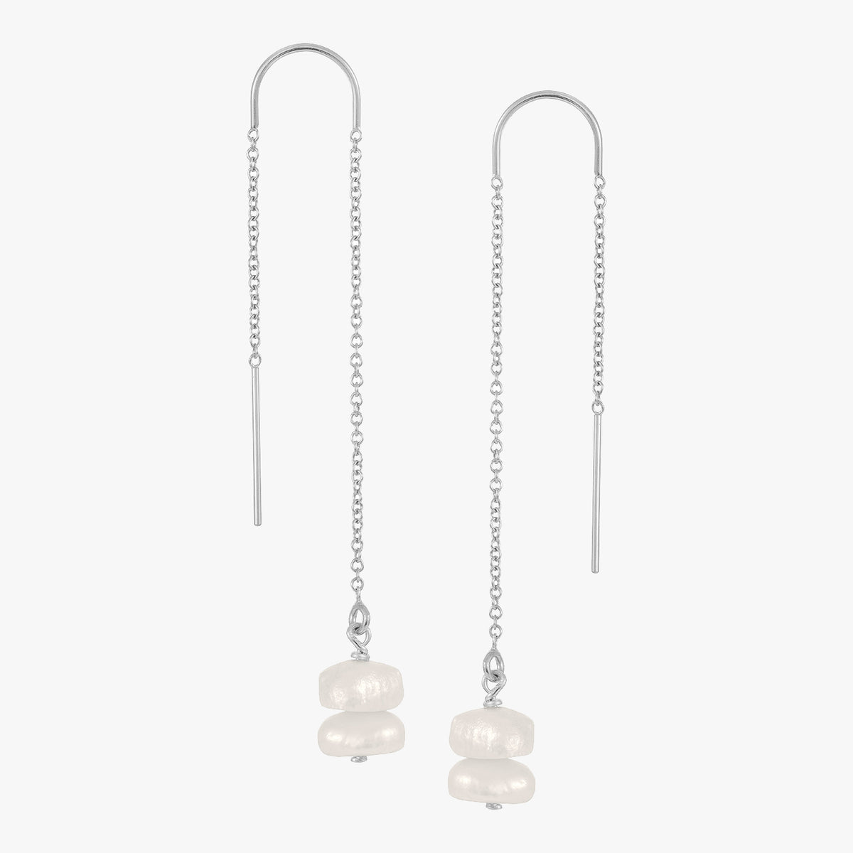 【HYERES LOR】H Edition shackle pearl one touch earring Baroque Pearl Threader Earrings – J&CO Jewellery
