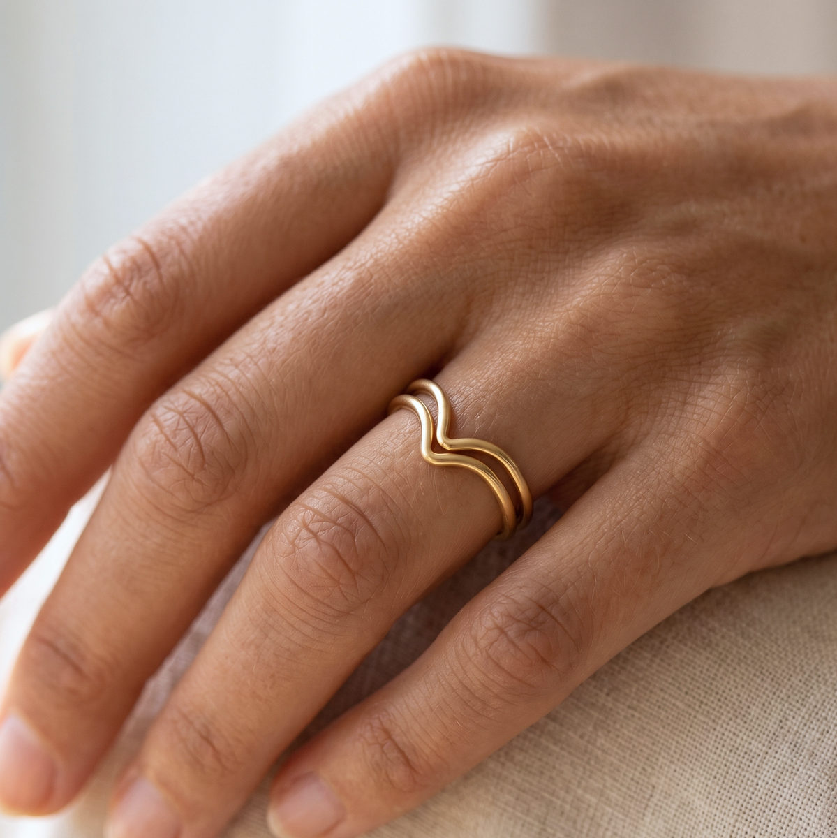 シェブロンリングゴールド – J&CO Jewellery