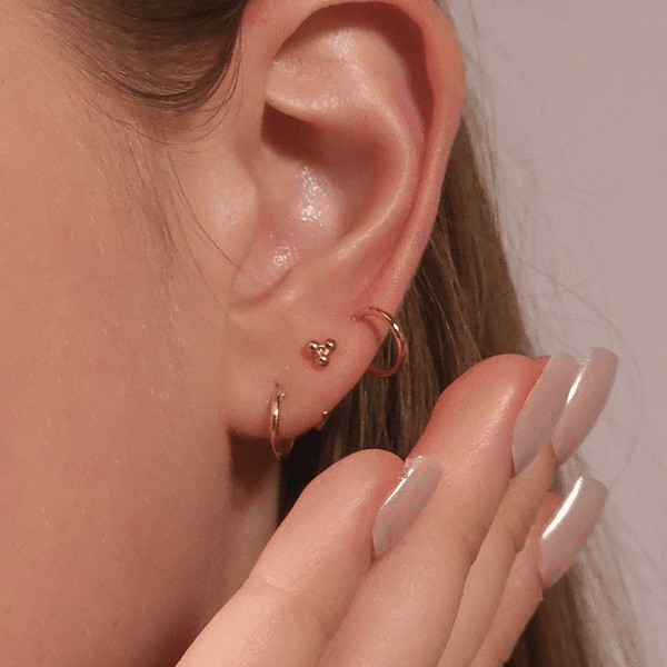 Mini Endless Hoop Earrings J CO Jewellery