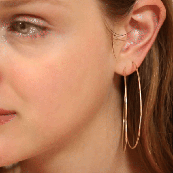 Oversized Endless Hoop Earrings – J&CO Jewellery