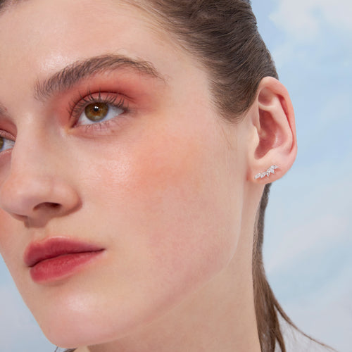 Color:White Gold
Option:Single
Option:Pair