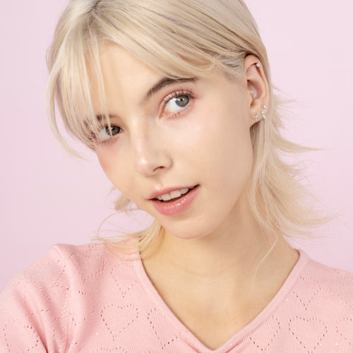 Color:White Gold
Option:Single
Option:Pair