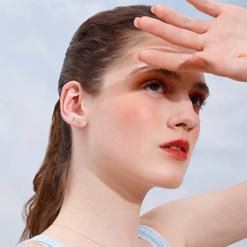 Color:White Gold
Option:Single
Option:Pair