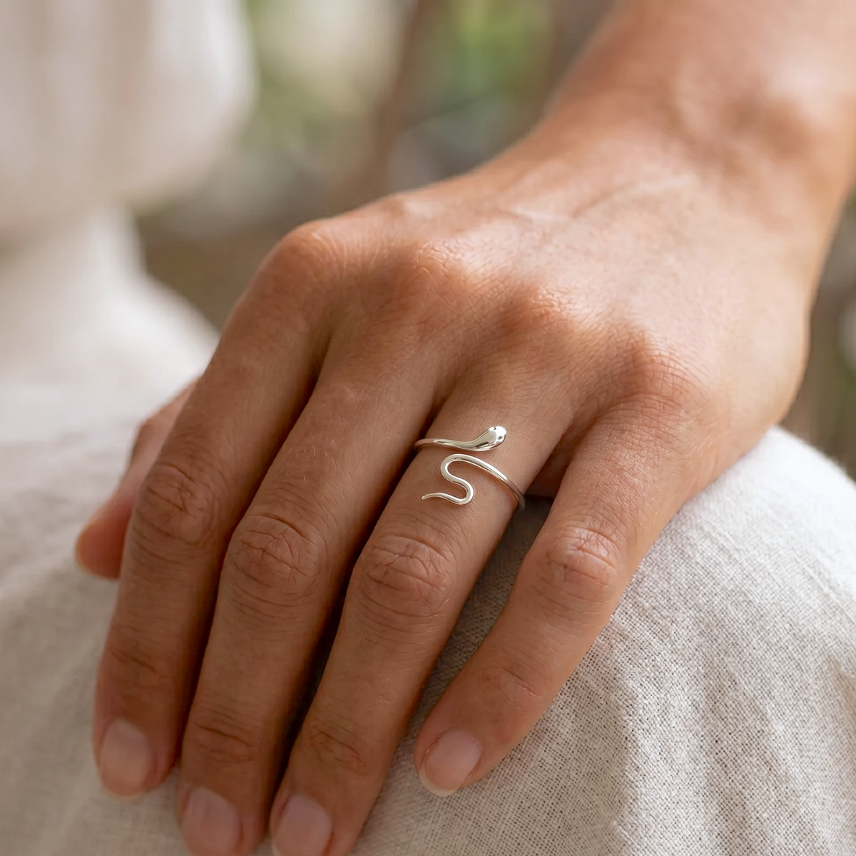 Snake Slither Ring Silver – J&CO Jewellery