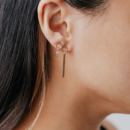 Circle Bar Hangle Ohrringe
