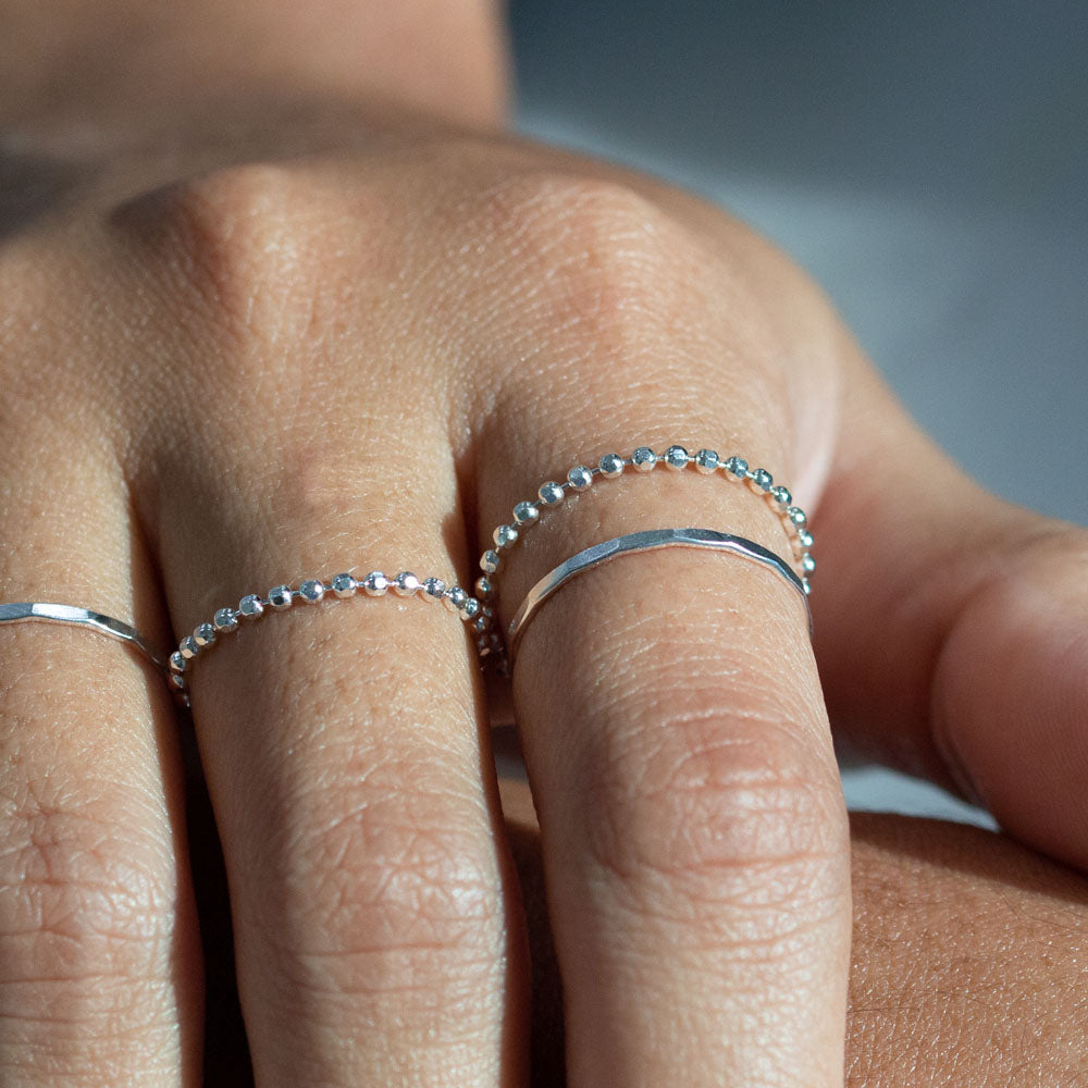Baby Ball Chain Ring Silver – J&CO Jewellery