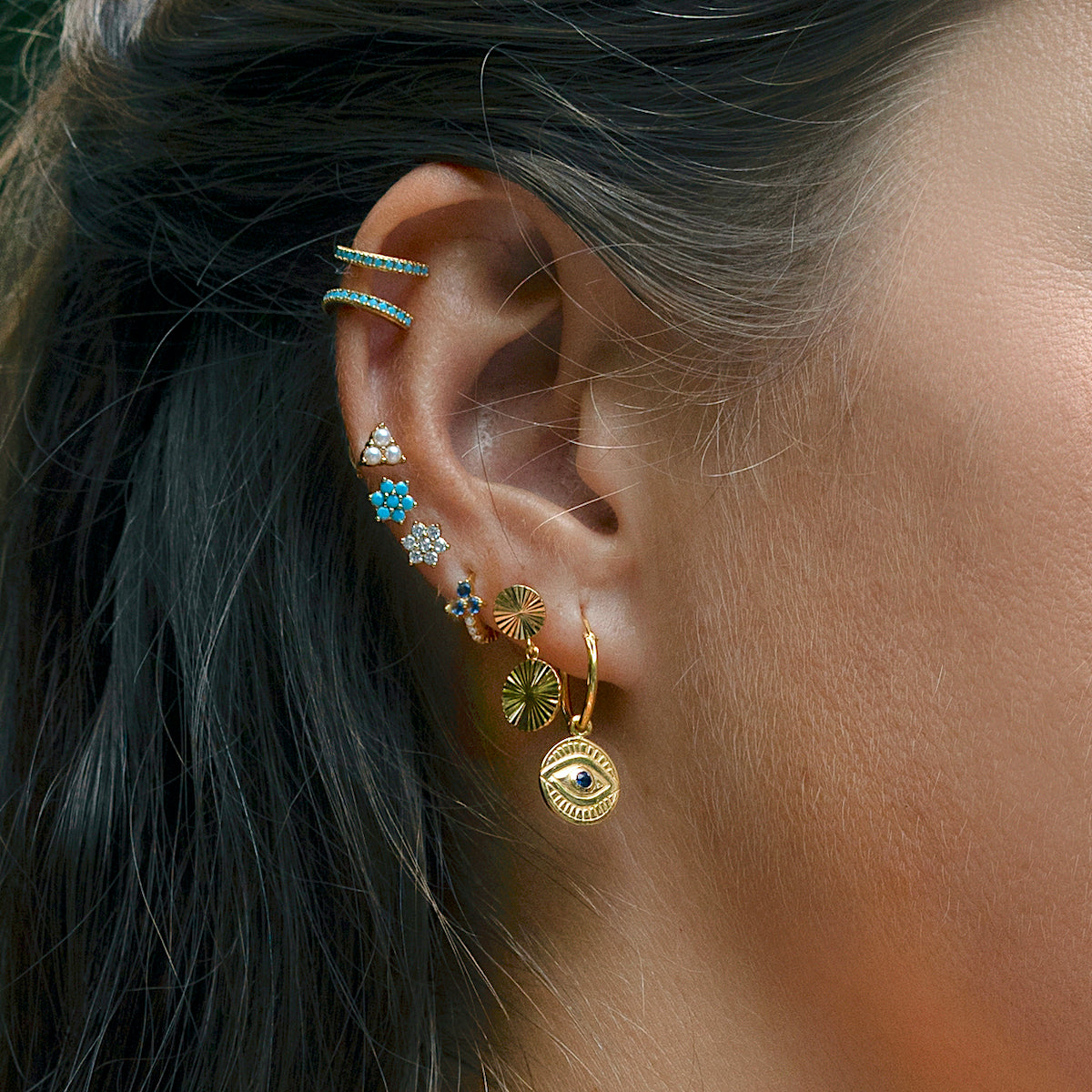 Turquoise Pave Ear Cuff – J&CO Jewellery