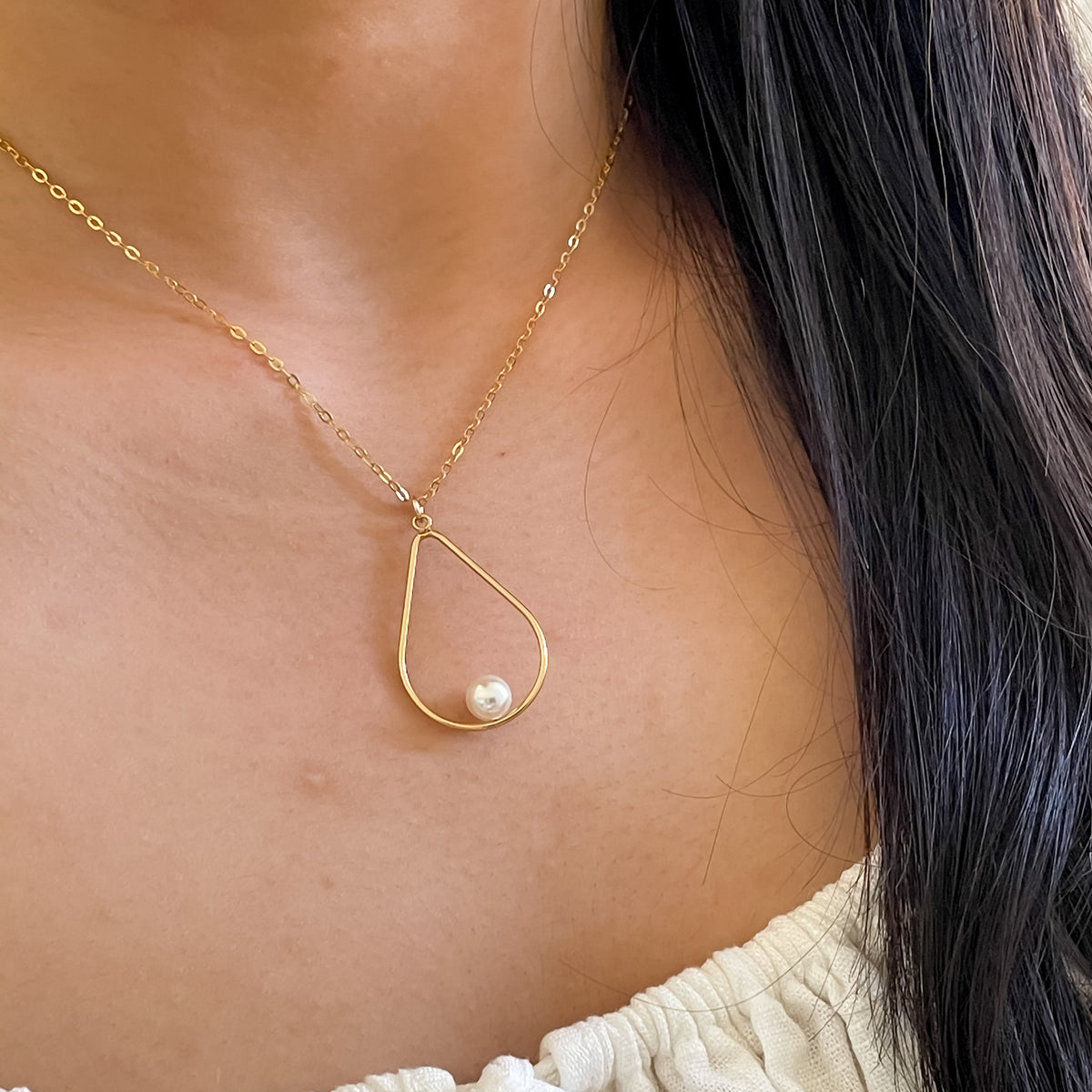 ネックレス・ペンダント Monday Edition _ Teardrop Pearl Pendant Necklace LC01_1200x1200.jpg?v=1749197240