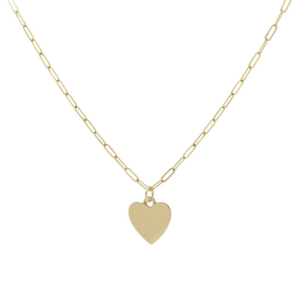 Heart Paperclip Necklace J&CO Jewellery