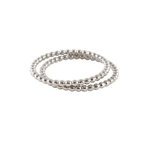 Blasenkugellring Silber