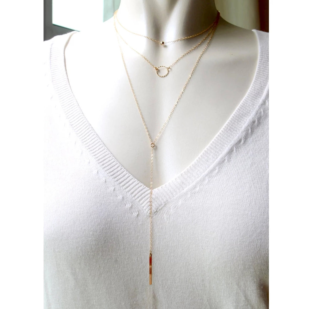 Lariat Bar Necklace J CO Jewellery