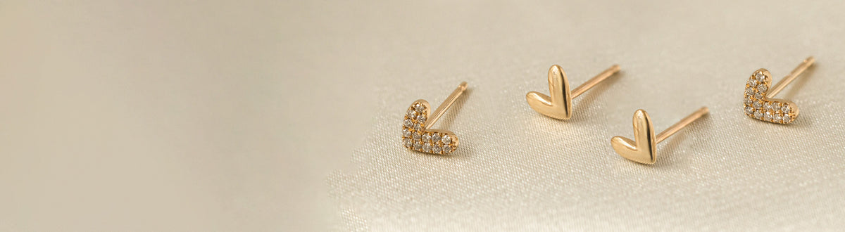 14K Solid Gold Stud