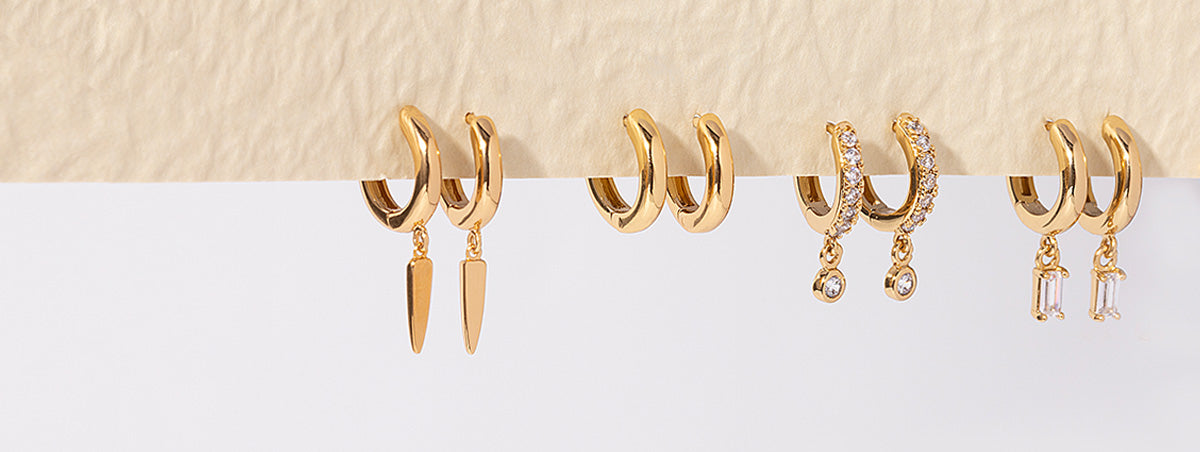 IBB 9ct Yellow Gold Creole Leverback Hoop Earrings Gold at John Lewis   Partners