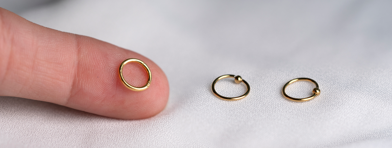 Hypoallergenic gold nose ring discount