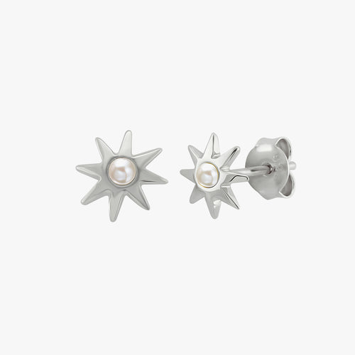 Sun Phrase Stud Earrings