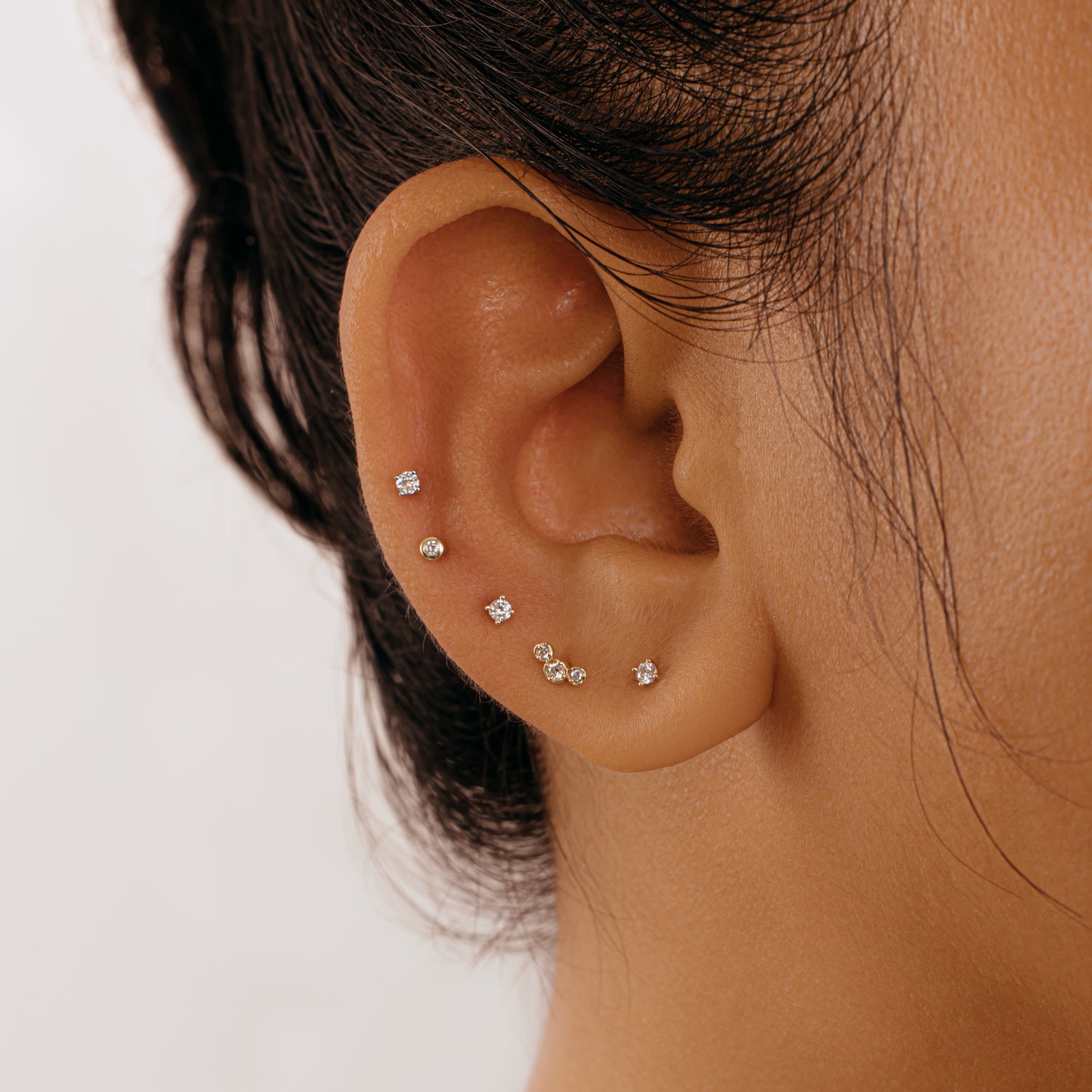 Little girl deals diamond stud earrings