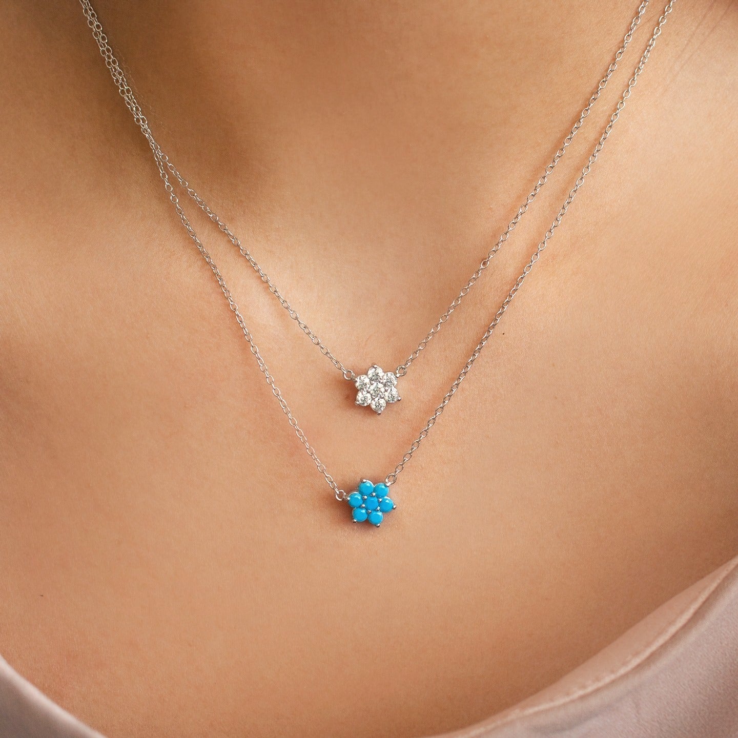 ターコイズフラワーネックレス – J&CO Jewellery