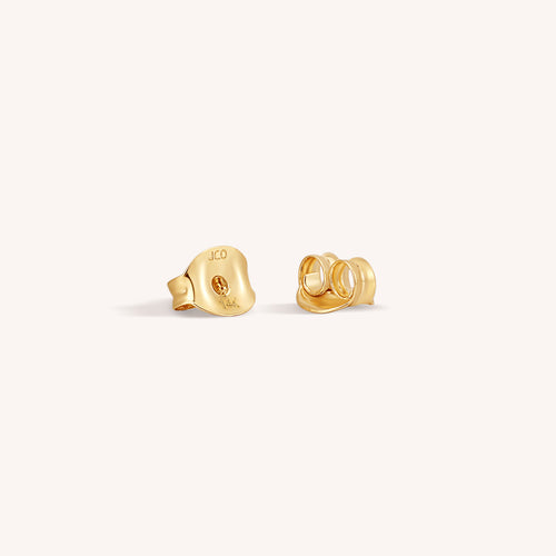 Bezel Set Diamond Stud Earrings | Helen Ficalora