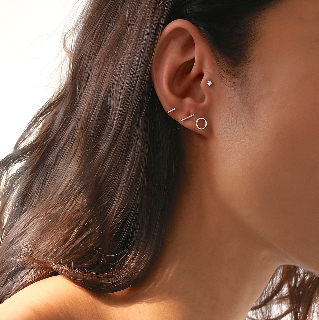 Chic Circle Stud Earrings