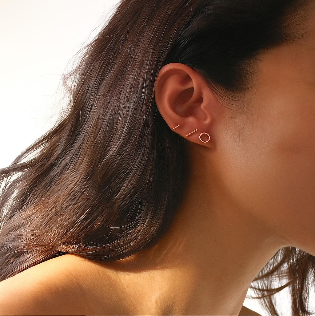 Chic Circle Stud Earrings