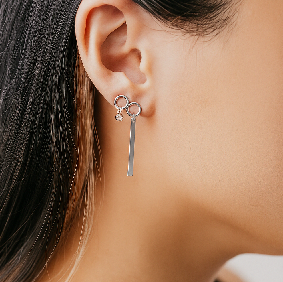 Circle Bar Hangle Ohrringe