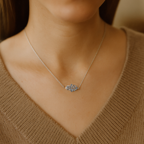 Hamsa Filigree Necklace