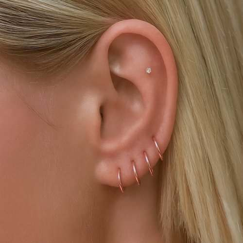 Basis Stalen Naadloze Clicker Ring 7mm