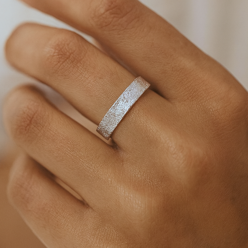 Vintage Finish Fed Stable Ring Sølv