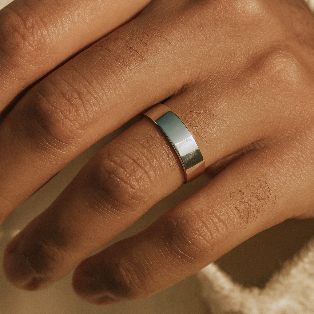 Dicker Stapelring Silber