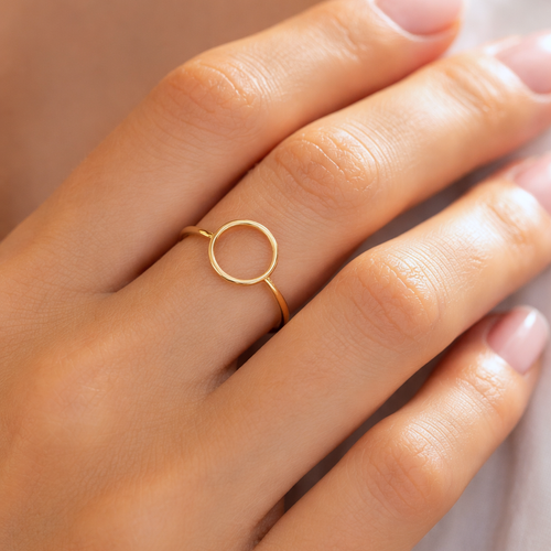 完美圓環金戒指