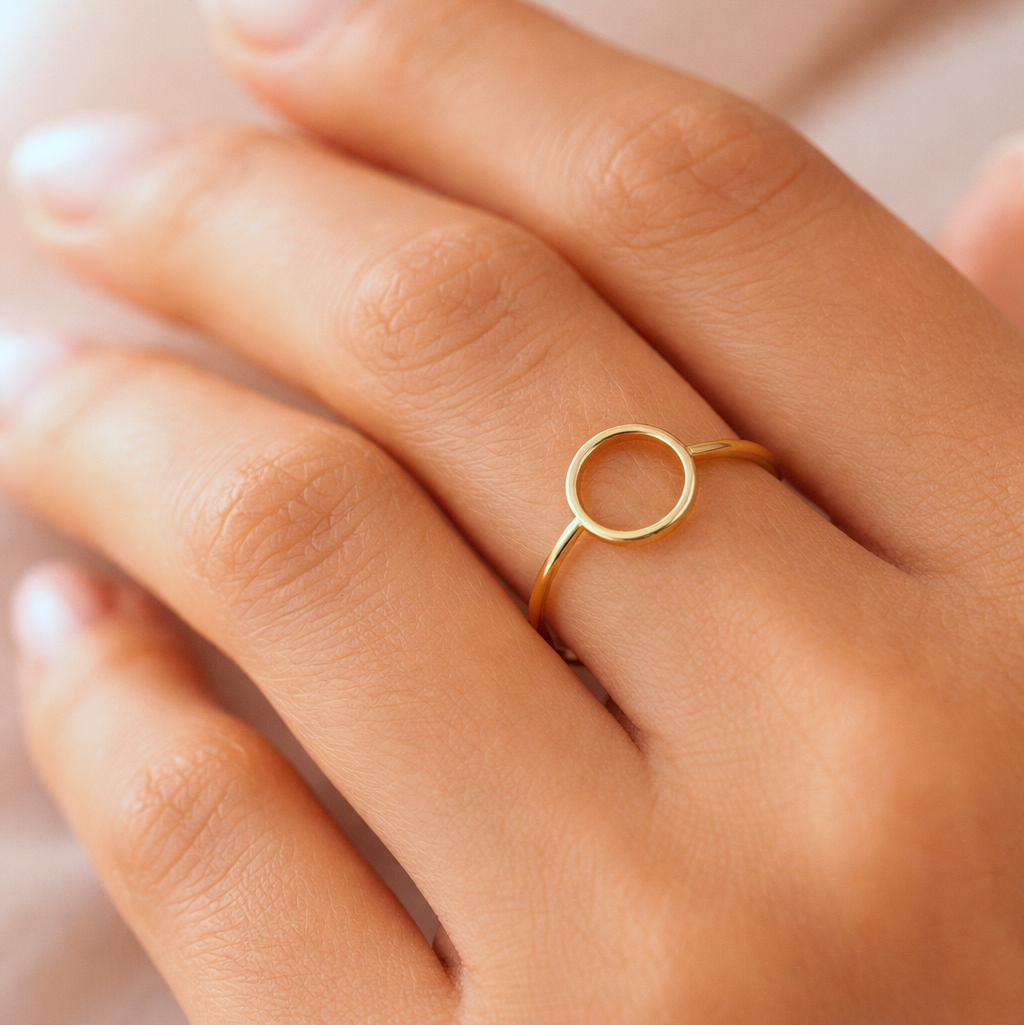 完美圓環金戒指