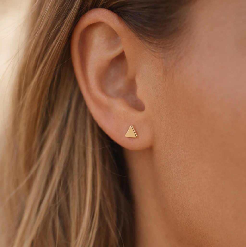 Mini trekant ørepynt