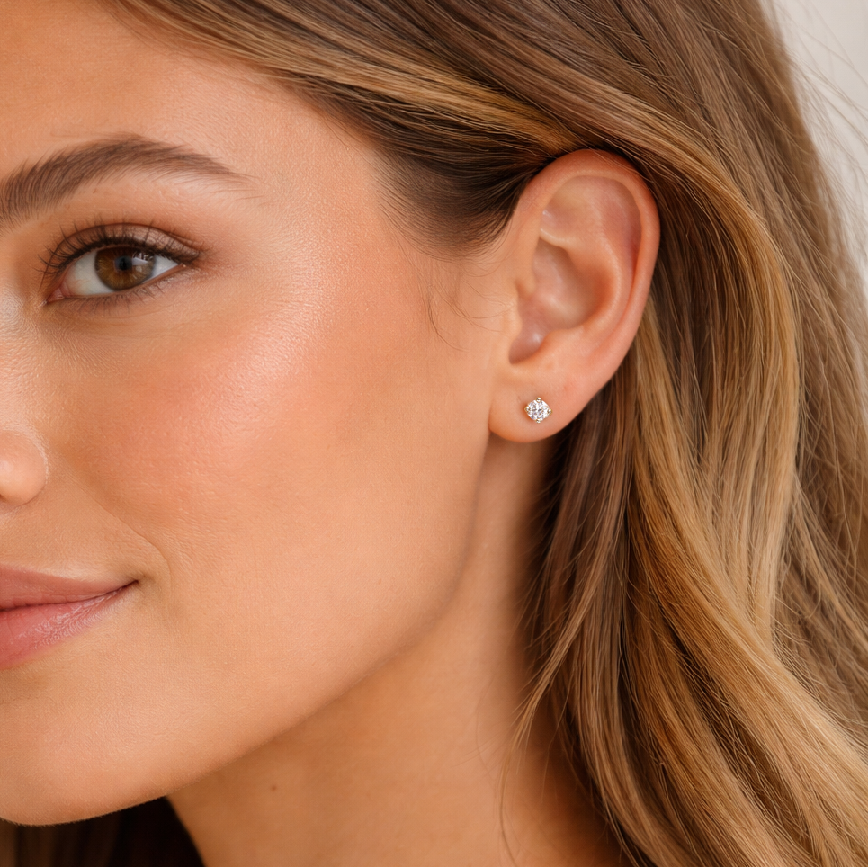 Sparkly Stud Earrings 5mm