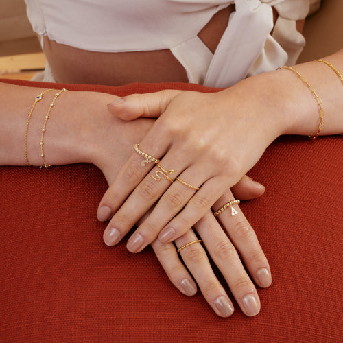 Snake Slither Ring Gold