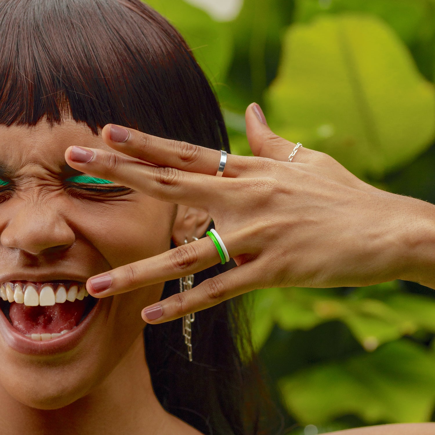 Classic Green Stacker Ring