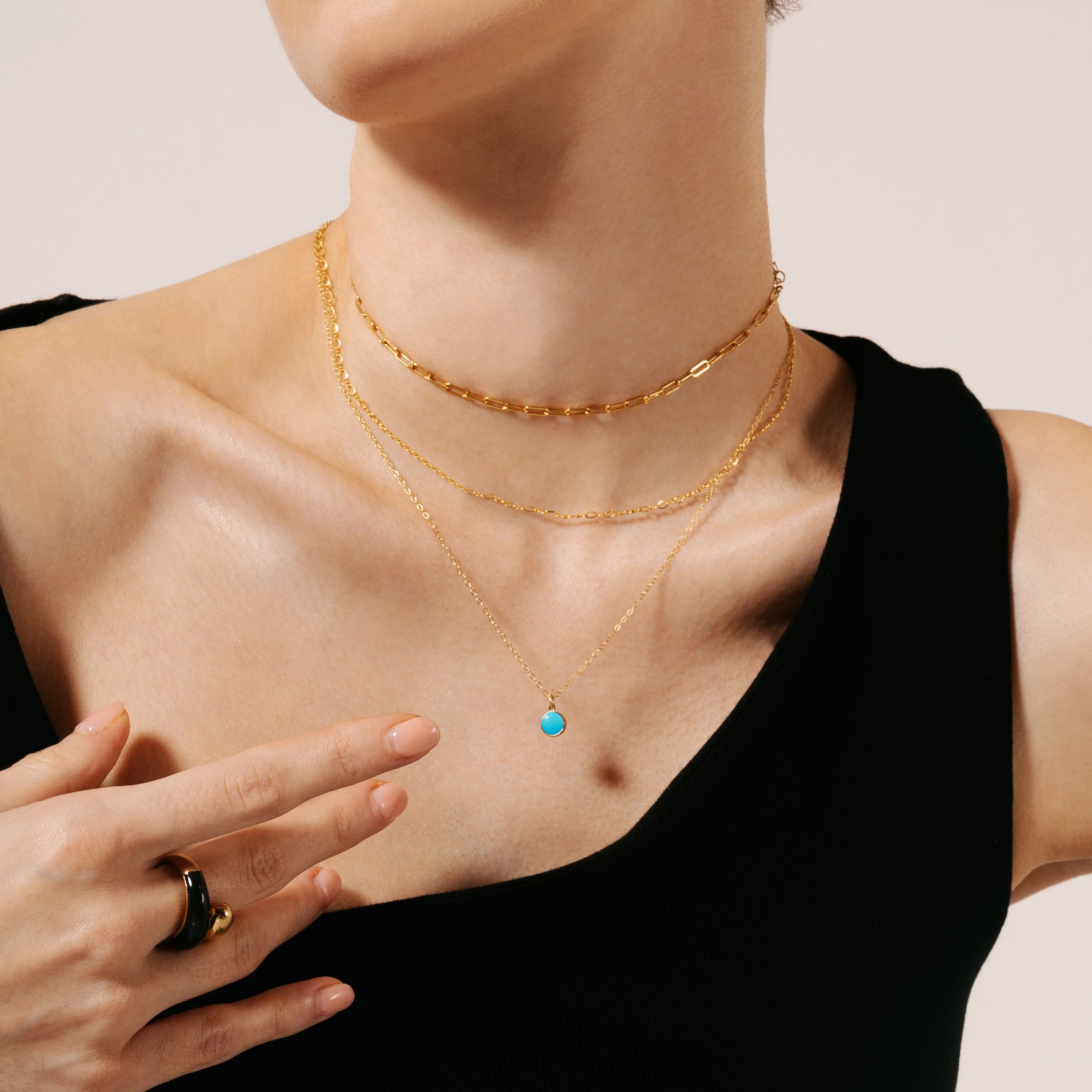 Turquoise Bezel Necklace – J&CO Jewellery