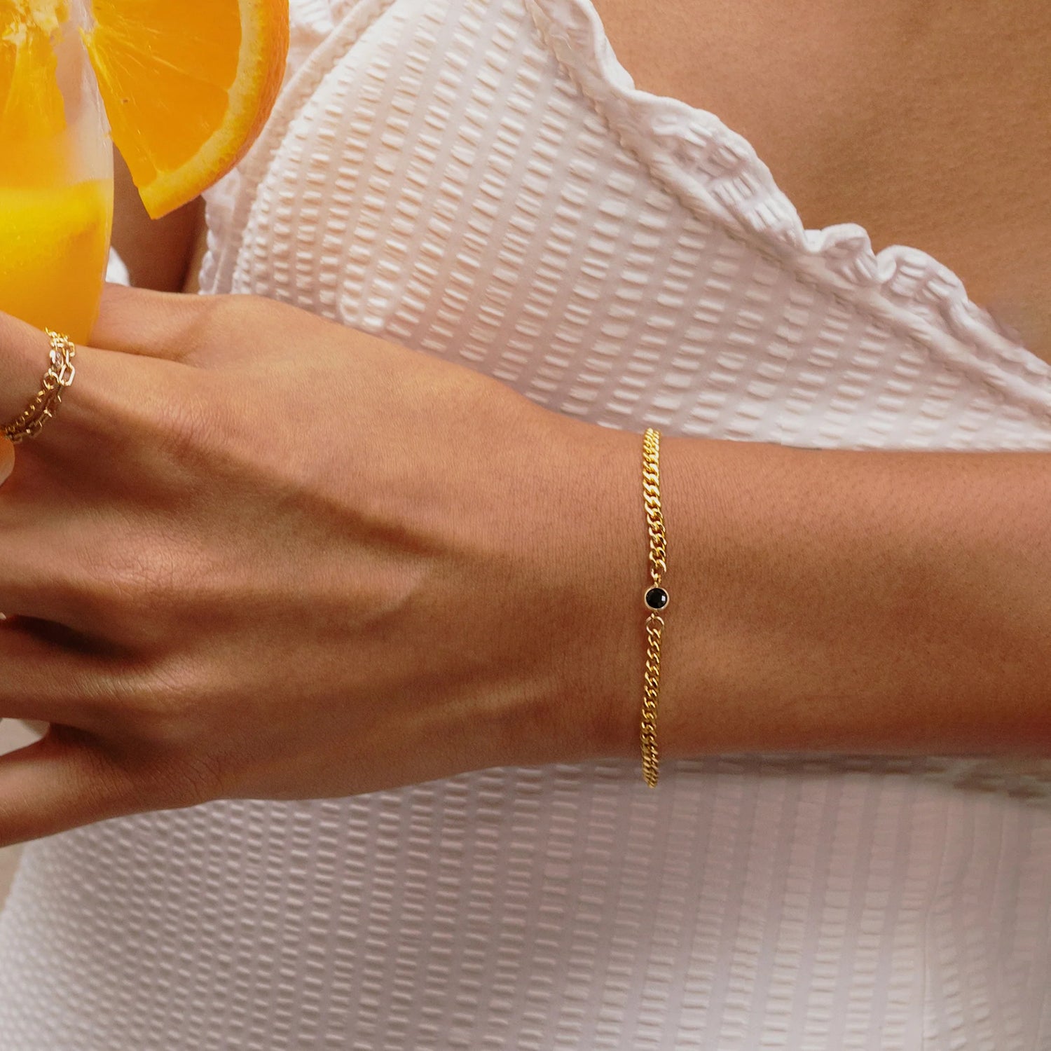 Bordsteinkette Benzelarmband